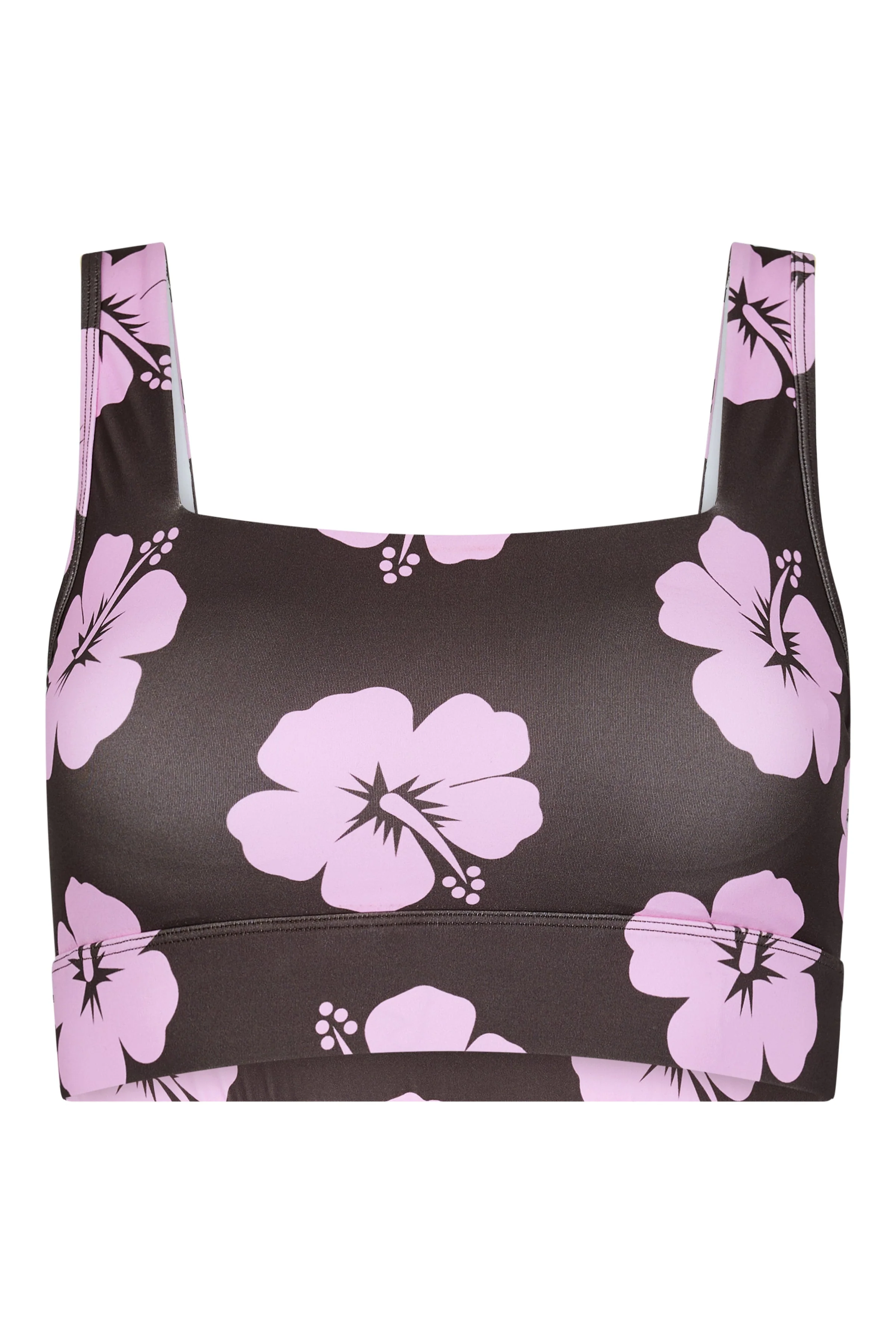 Brassière de Sport 2.0 en Hibiscus Rose et Marron - Image 6