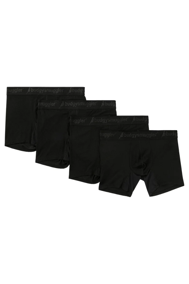 Coffret de 4 Boxers pour Hommes en Noir - Image 3