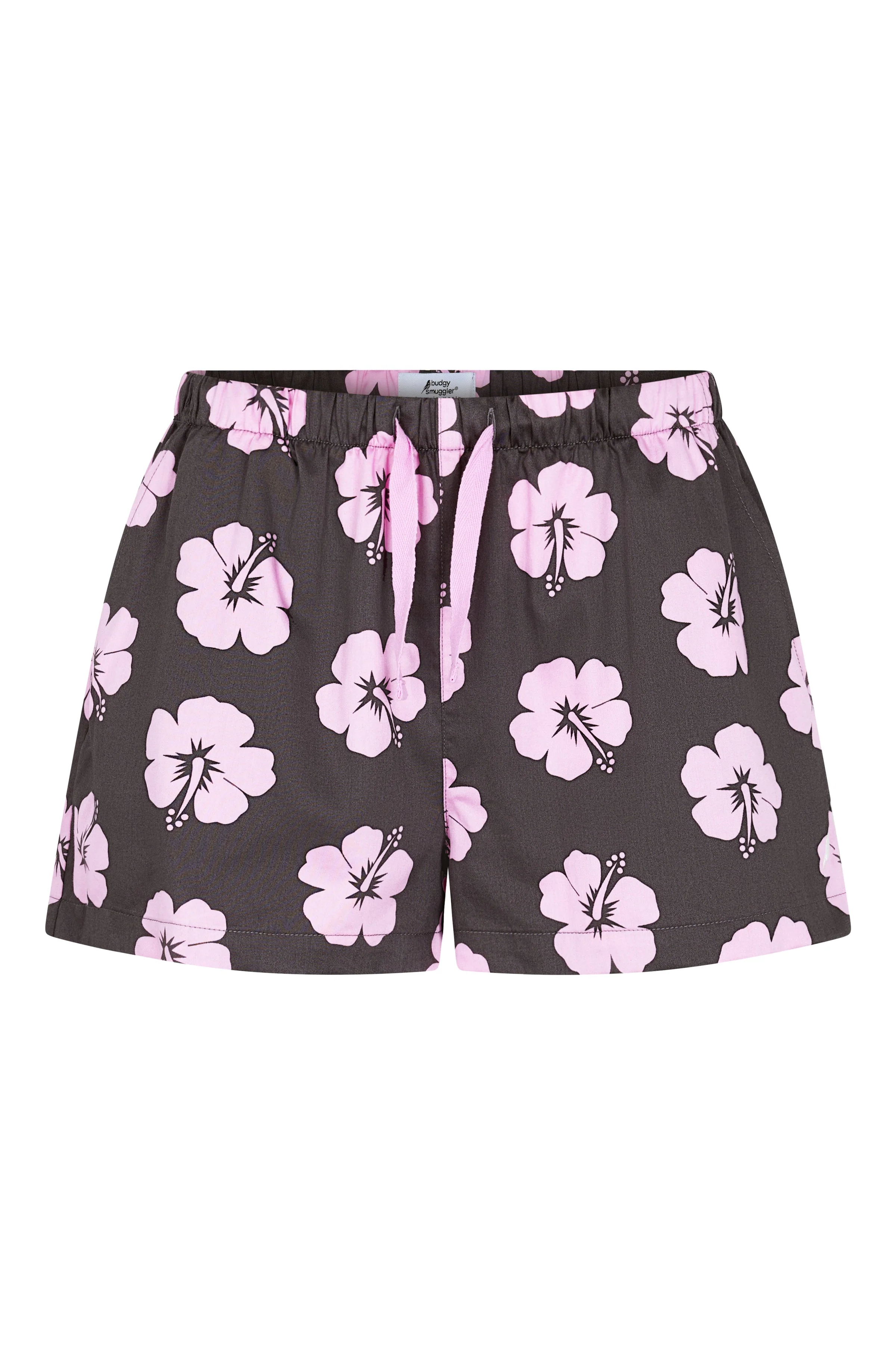 Ensemble Pyjama Femmes en Hibiscus Rose et Marron - Image 8
