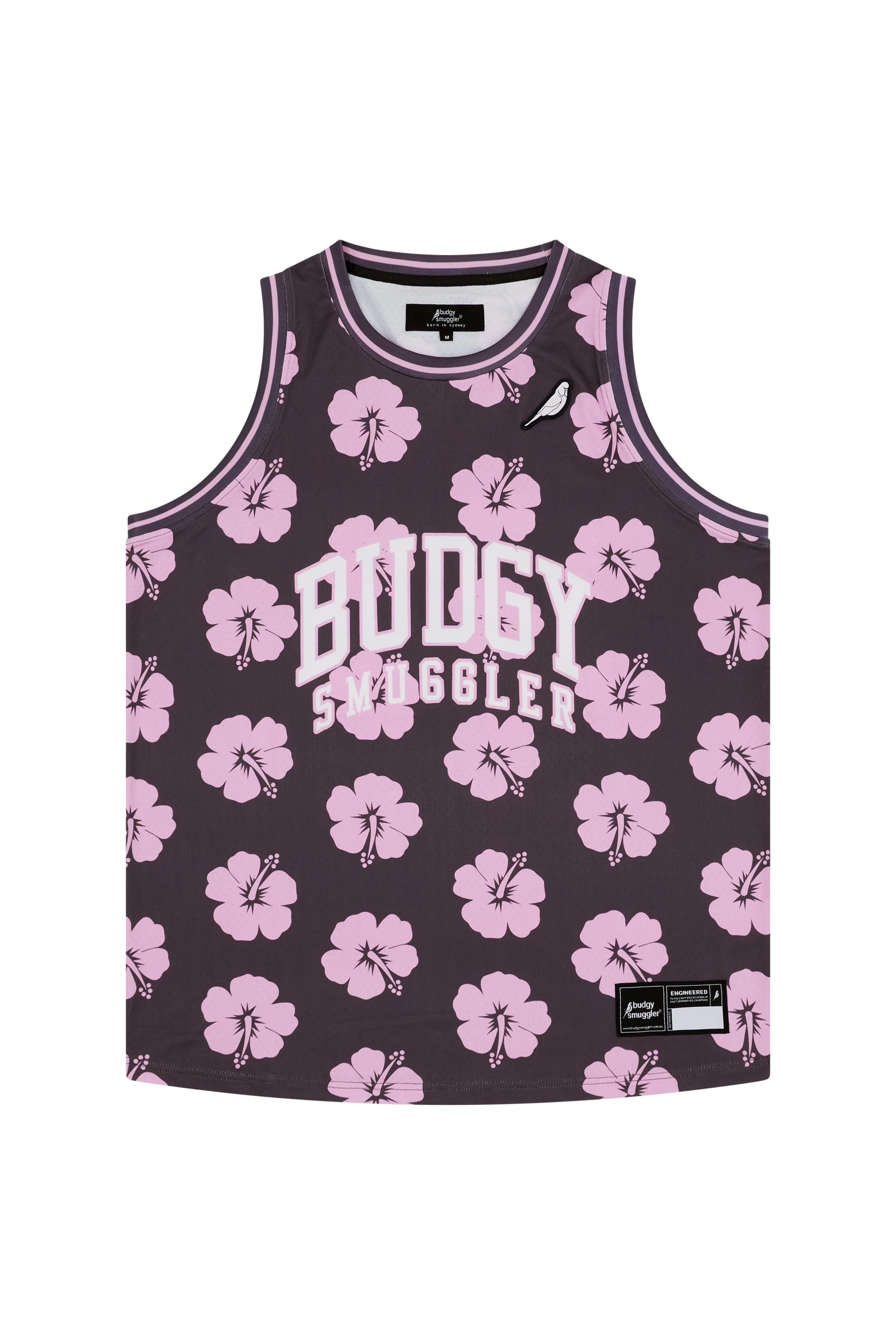 Maillot de Basket en Hibiscus Rose et Marron - Image 4