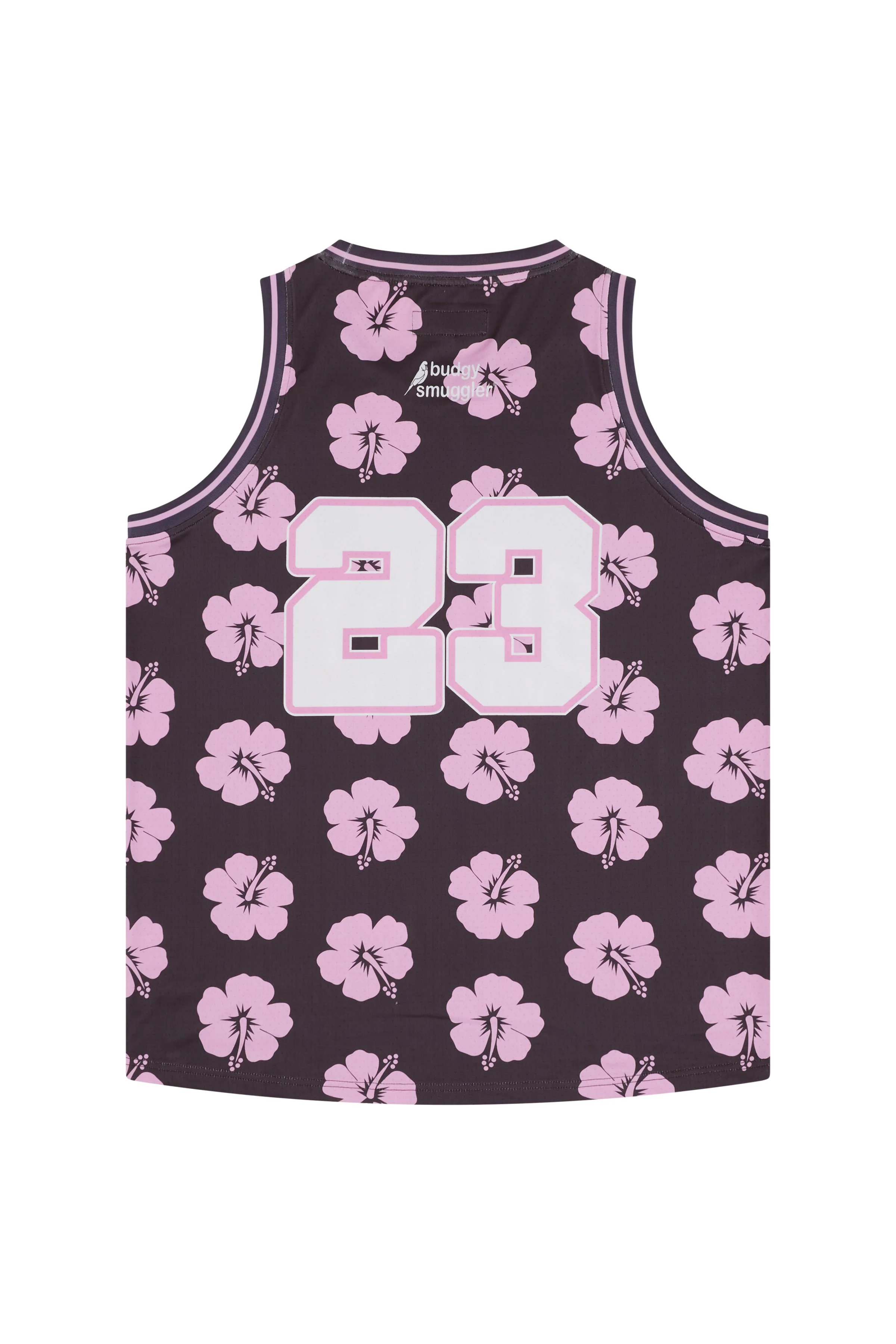 Maillot de Basket en Hibiscus Rose et Marron - Image 5