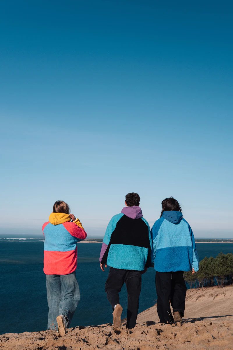 Polaire Noir, Violet & Turquoise - Image 6