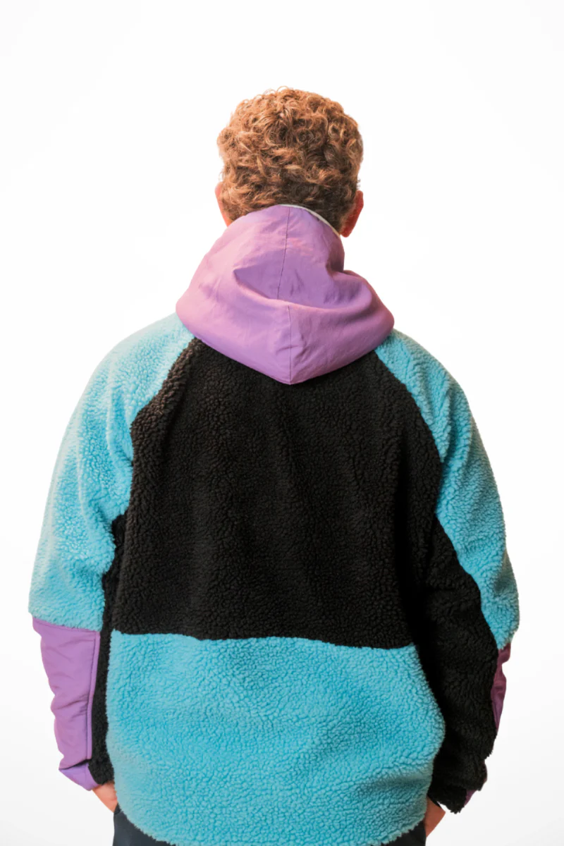 Polaire Noir, Violet & Turquoise - Image 7