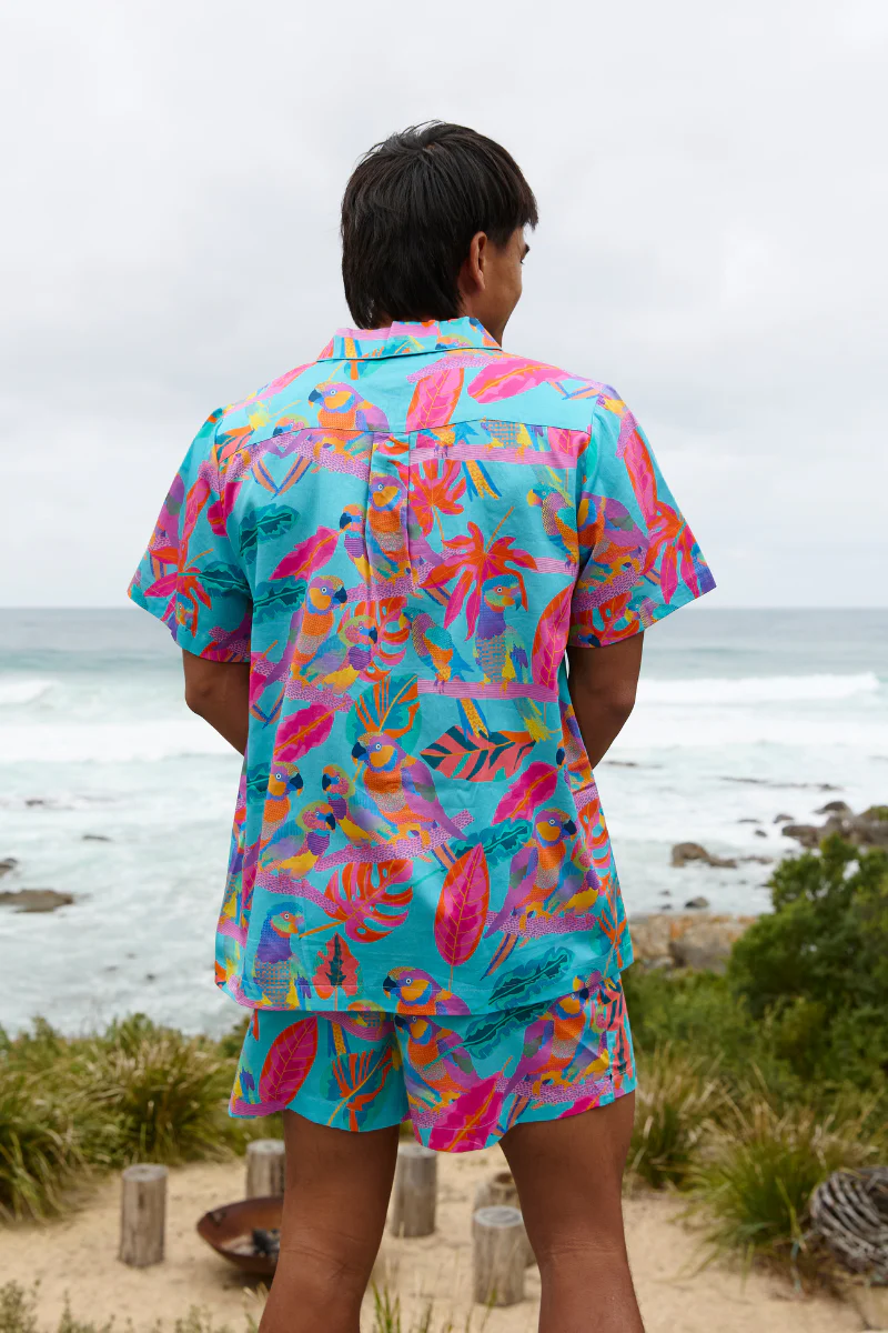 Pyjama Hommes en Electro Perroquets - Image 3