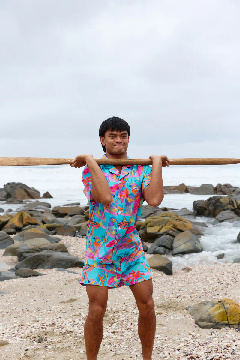 Pyjama Hommes en Electro Perroquets - Image 9