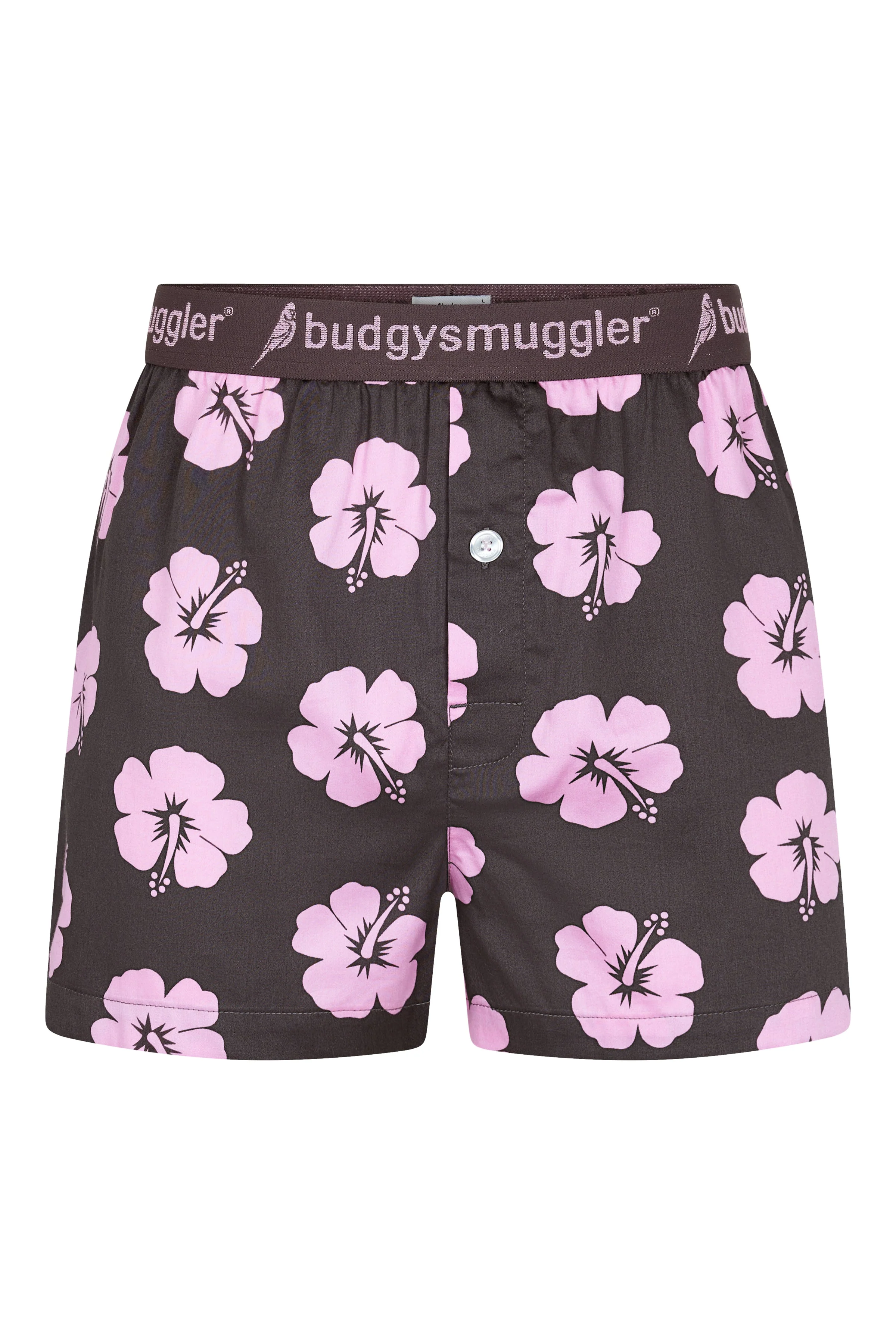 Pyjama Hommes en Hibiscus Rose et Marron - Image 9
