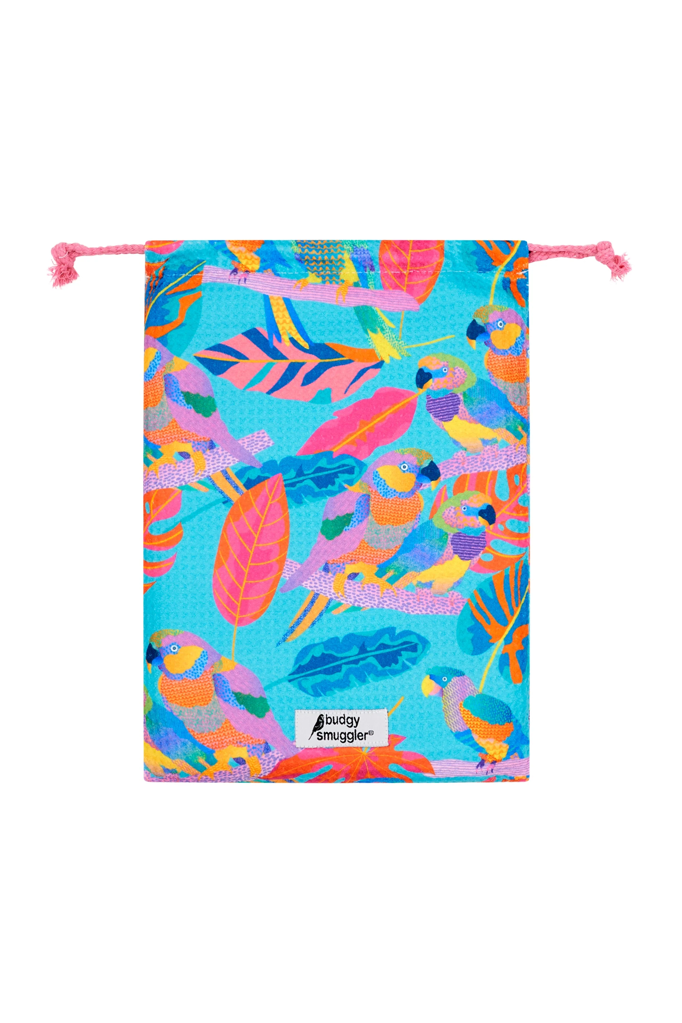Serviette de Plage Double Face en Electro Perroquets | Logo Central - Image 3