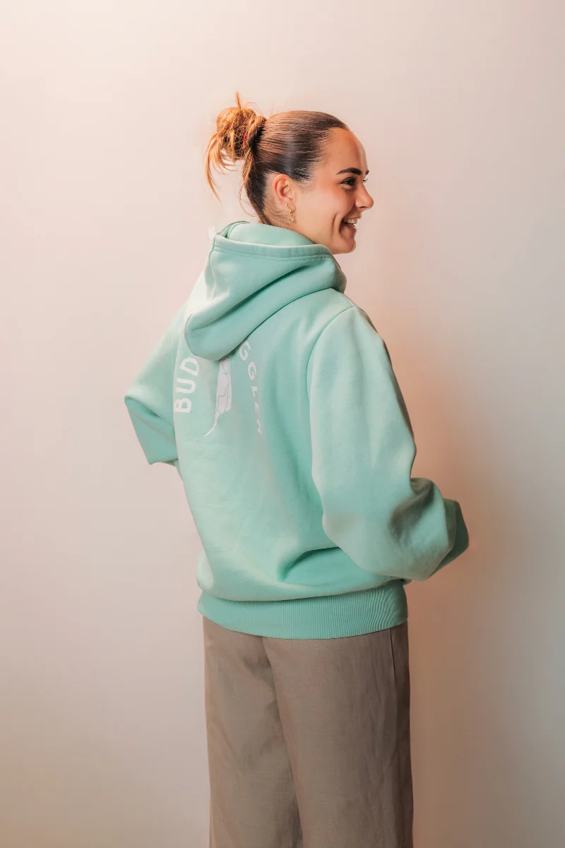 Sweat à Capuche Menthe Budgy Logo - Image 9