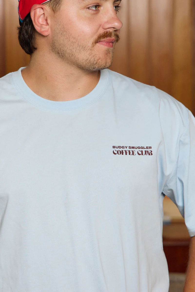 Teeshirt Léger Bleu Coffee Club - Image 4