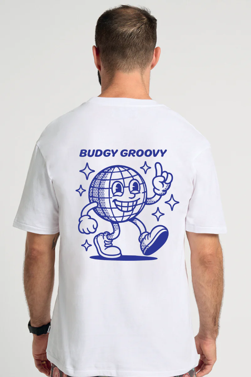 Teeshirt Blanc Groovy - Image 3
