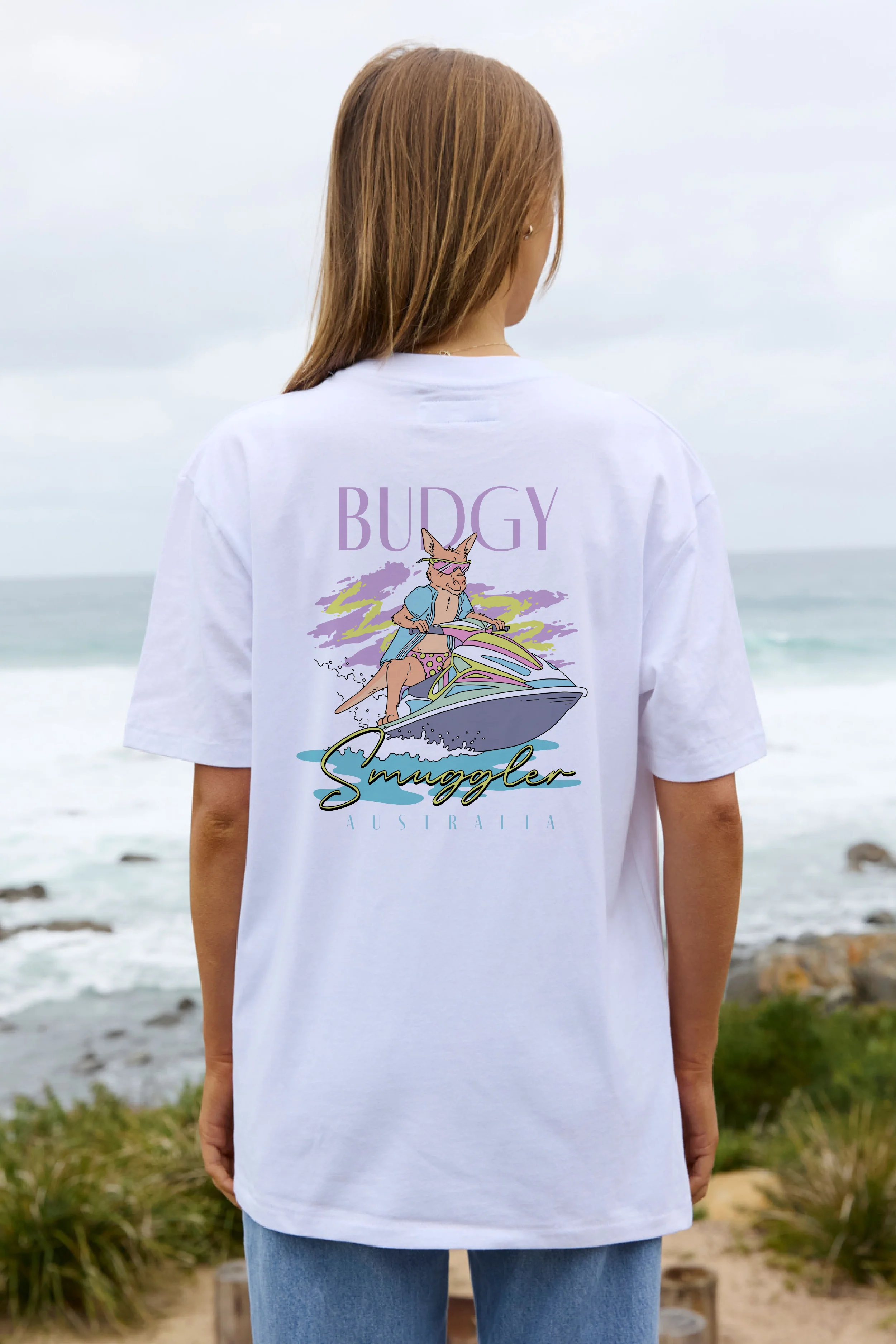 Teeshirt Blanc Kangourou Jetski - Image 3
