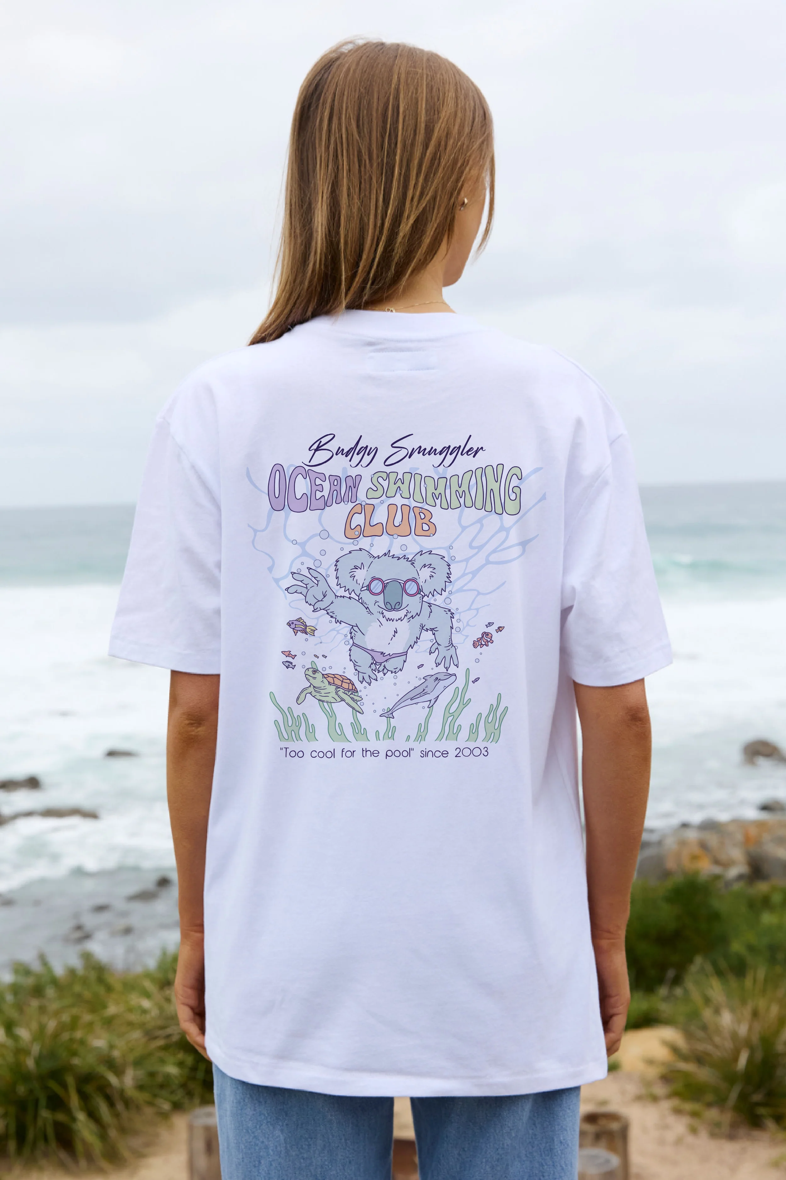 Teeshirt Blanc Koala Swim - Image 3