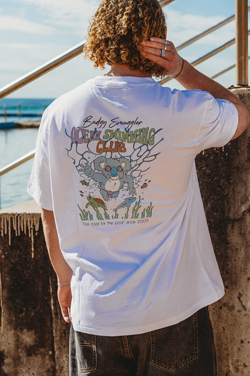 Teeshirt Blanc Koala Swim - Image 5