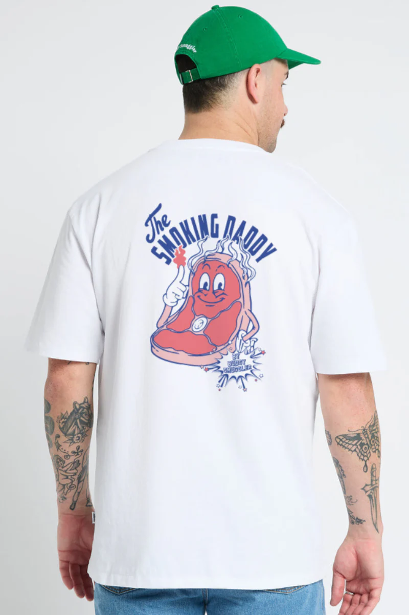 Teeshirt Blanc Smoking Daddy