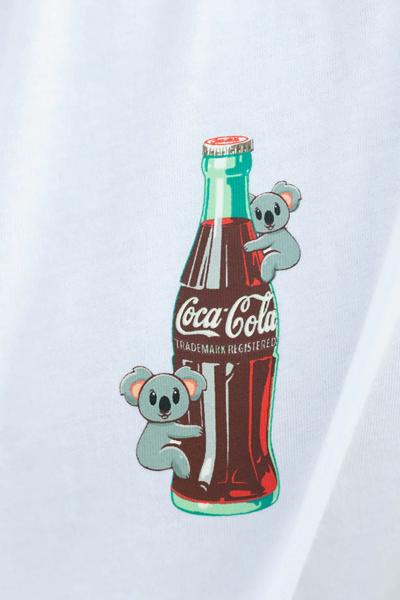 Teeshirt Léger Blanc Coke Koala - Image 4